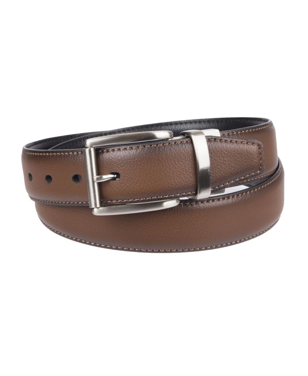 Mens Dockers Reversible Stretch Casual Belt Red Black Product Image