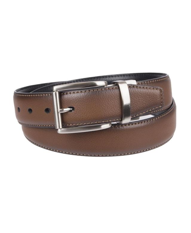 Mens Dockers Reversible Stretch Casual Belt Black Red Product Image