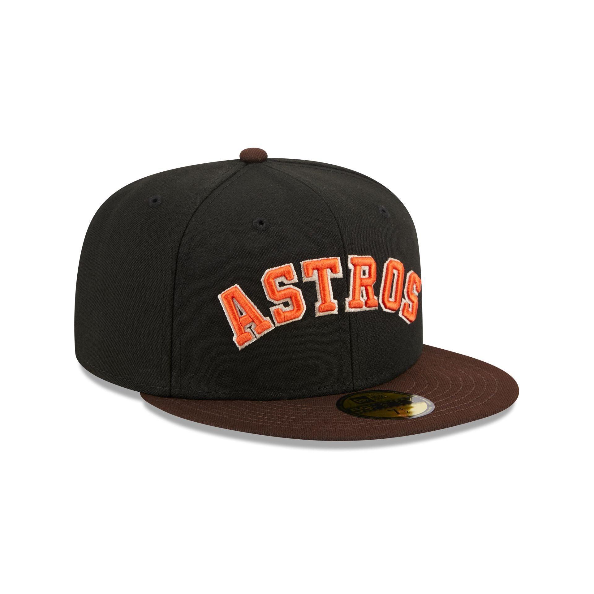 Houston Astros Chocolate Visor 59FIFTY Fitted Hat Male Product Image