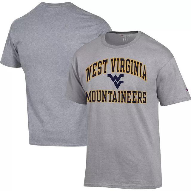 Mens Champion Heather Gray West Virginia Mountaineers High Motor T-Shirt Product Image