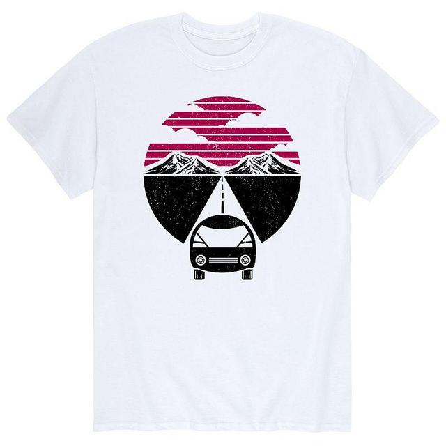 Mens Retro Mountains Car Tee Product Image