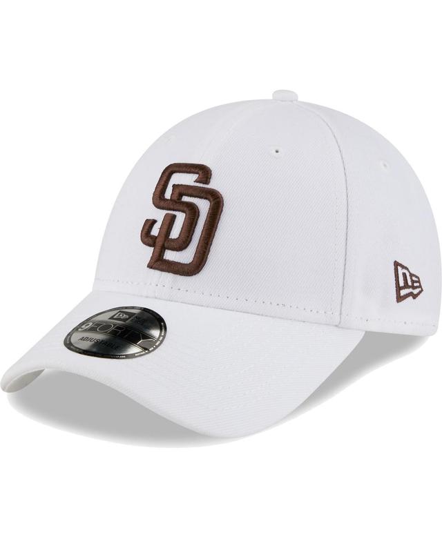 Mens New Era White San Diego Padres League II 9FORTY Adjustable Hat Product Image