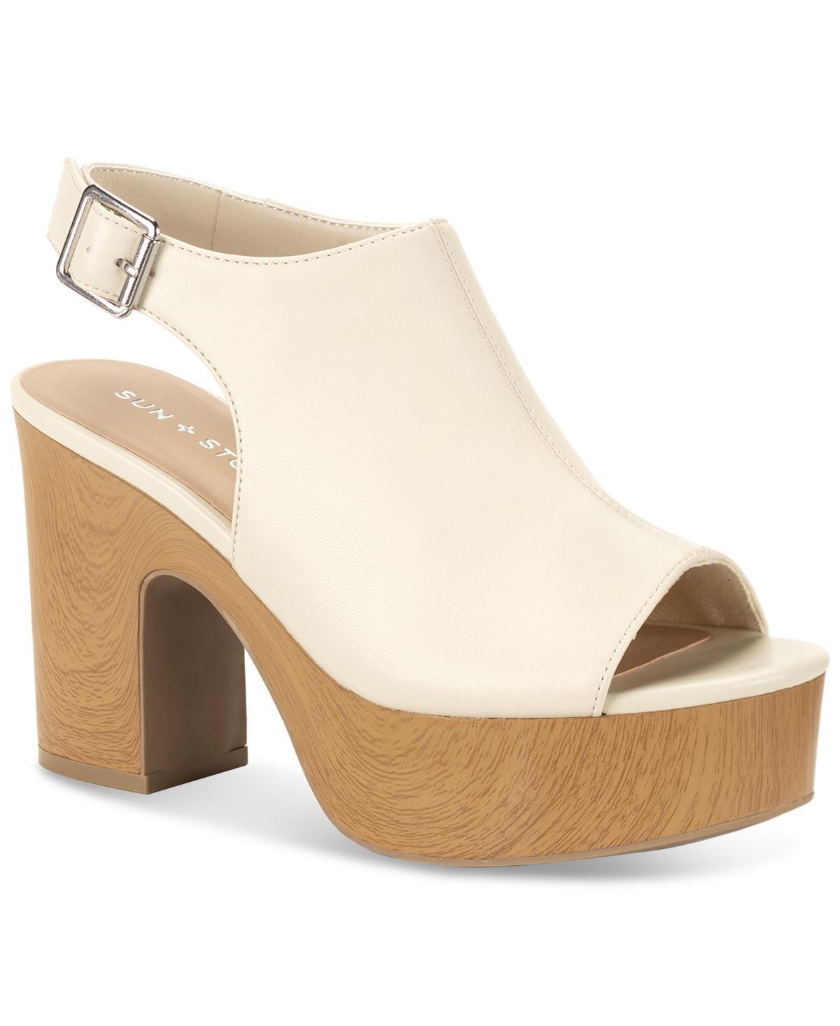 Sun + Stone Womens Jimmiee Peep Toe Block Heel Platform Shooties, Created for Macys Product Image