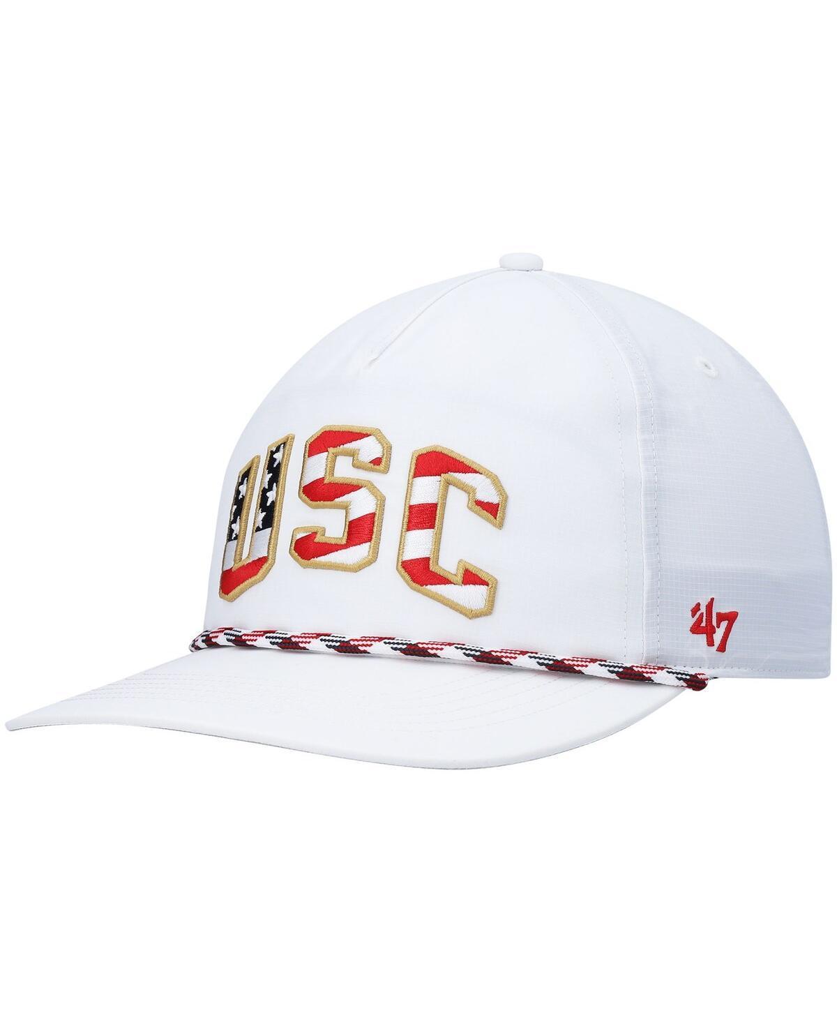 Mens 47 USC Trojans Stars and Stripes Flag Flutter Hitch Snapback Hat Product Image