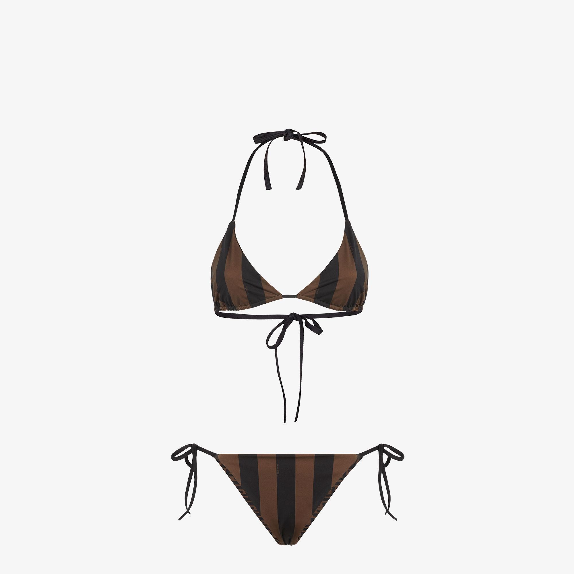 SwimsuitBrown Lycra® reversible bikini Product Image