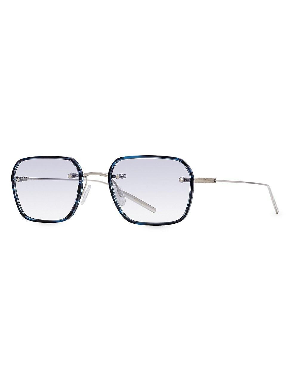 Mens Rimless Louie 49MM Rectangular Sunglasses Product Image