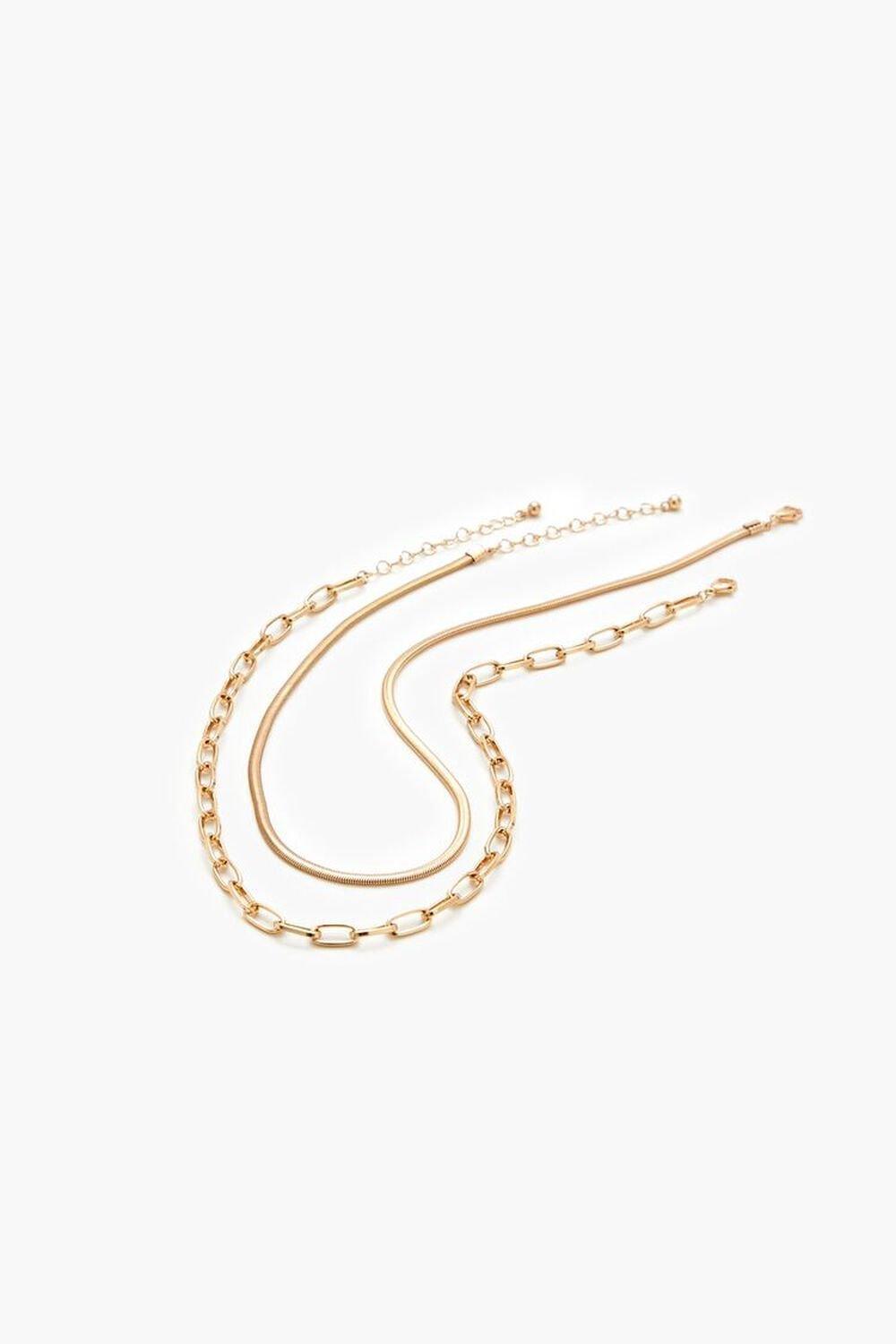 Herringbone Chain Necklace Set | Forever 21 Product Image