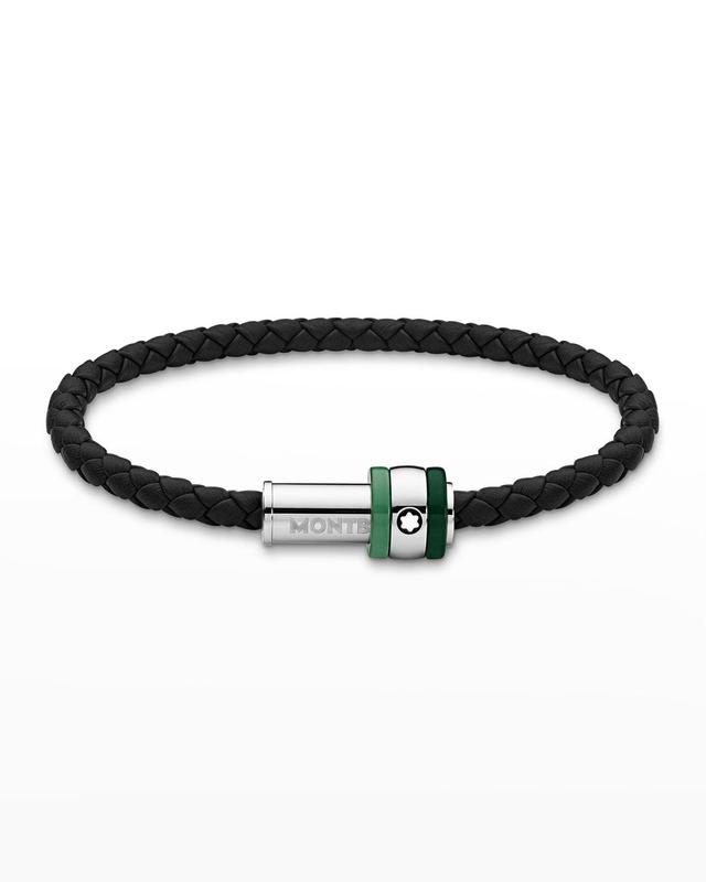 Mens 1858 Ice Sea Leather Bracelet Product Image