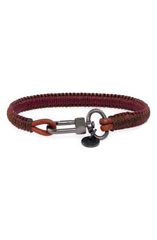 Caputo & Co. Mens Wrapped Leather Bracelet Product Image