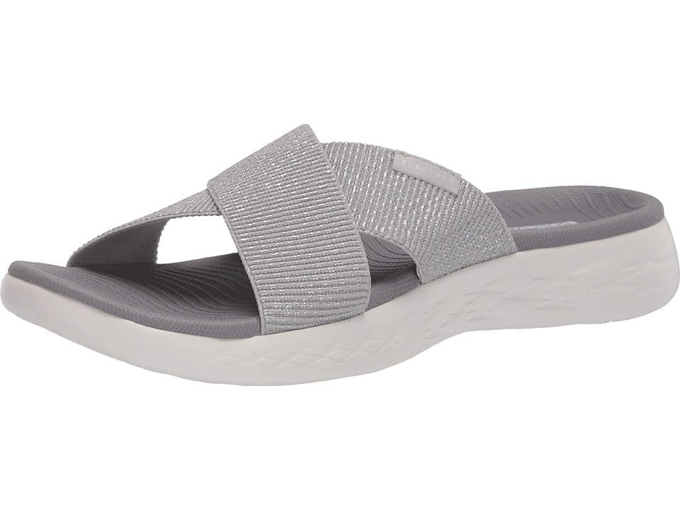 SKECHERS Performance On-The-Go 600 - Glistening (Silver) Women's Sandals Product Image