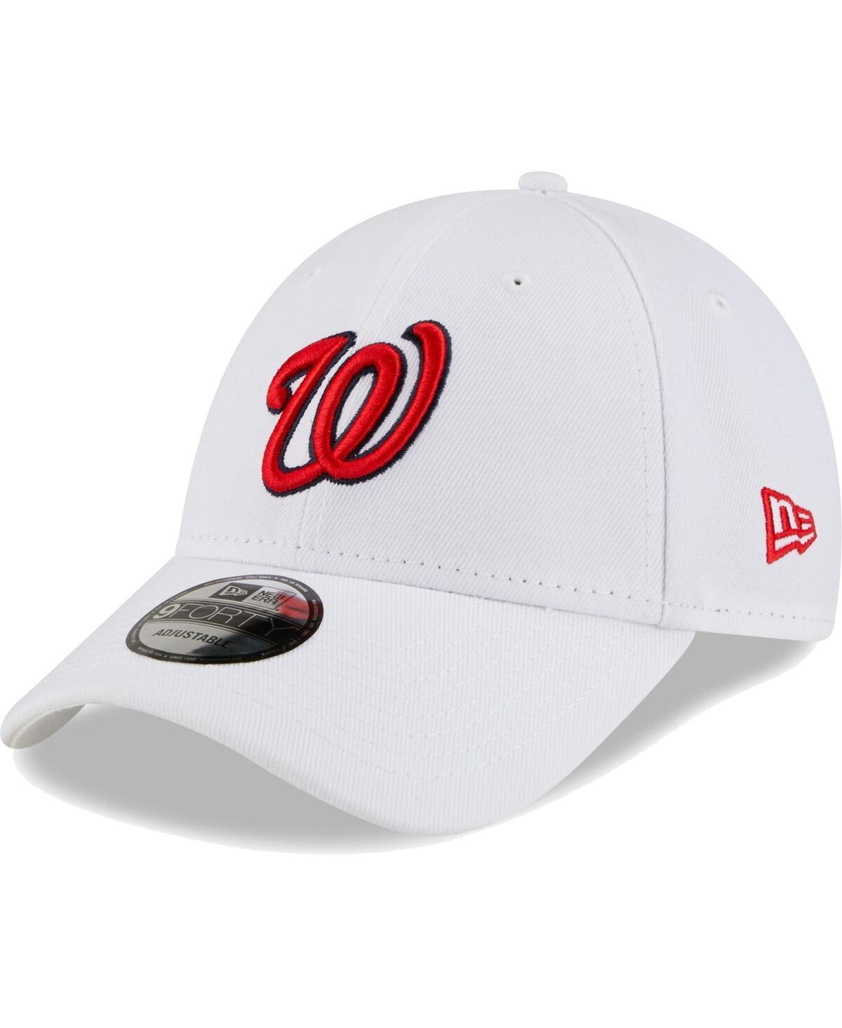 Mens New Era White Washington Nationals League Ii 9FORTY Adjustable Hat Product Image