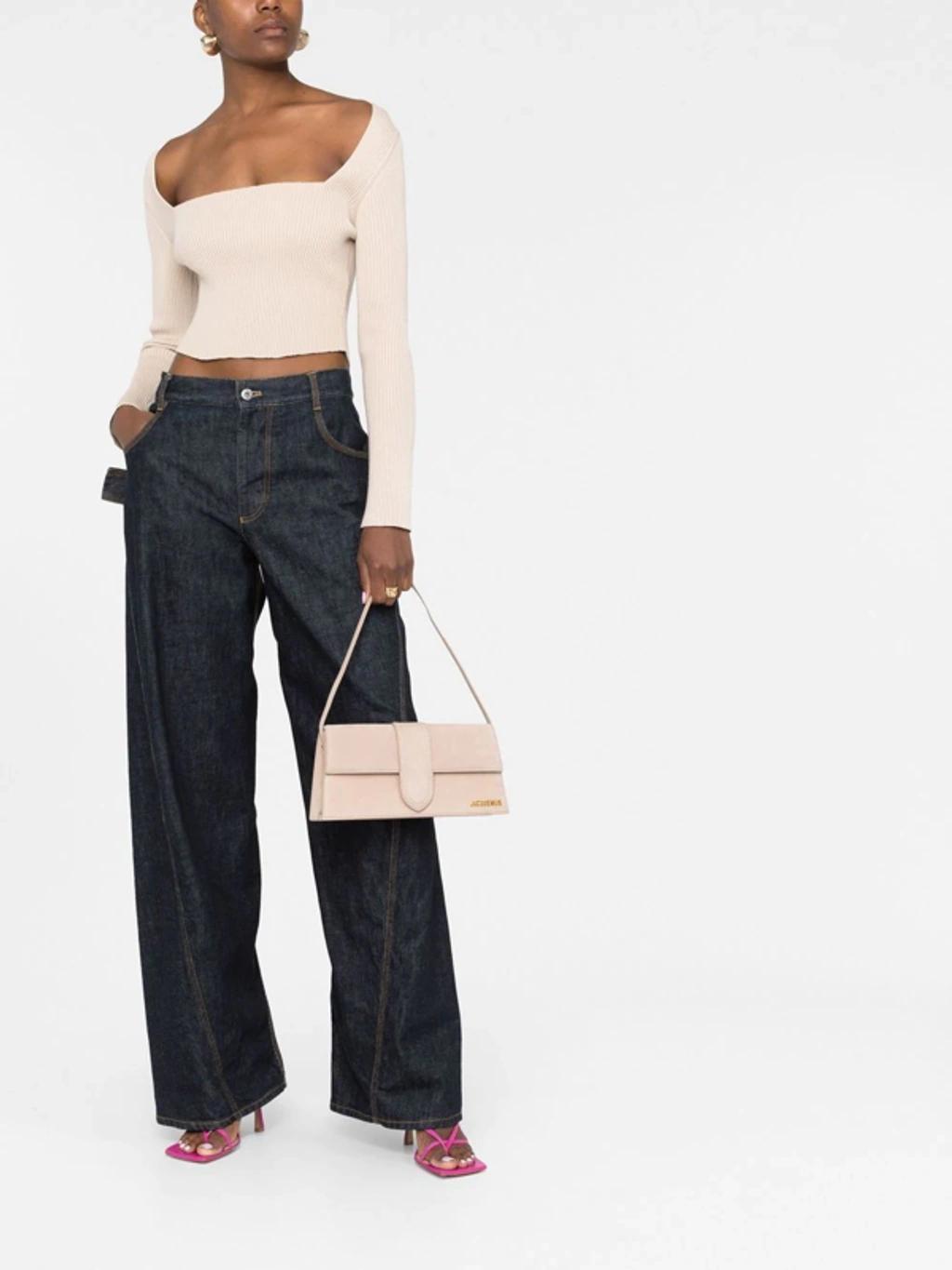 JACQUEMUS Le Bambino Long Shoulder Bag In Beige Product Image