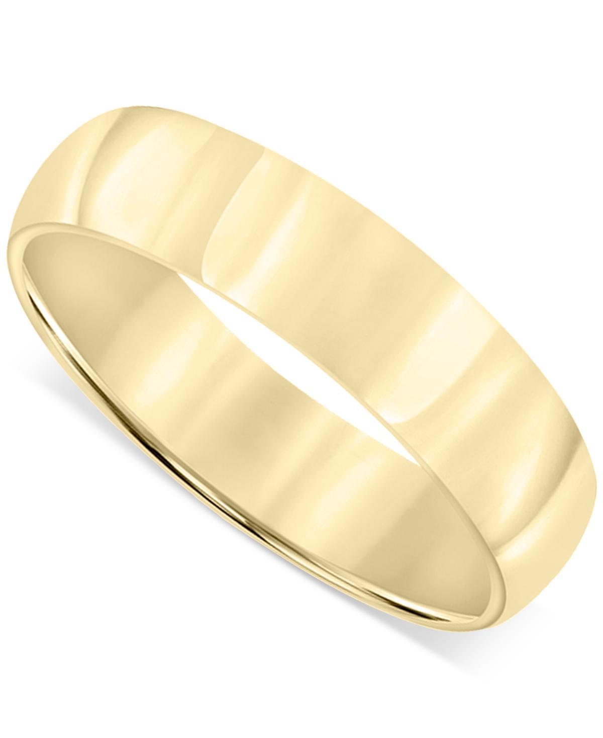 Men's Polished Wedding Band in 18k Gold-Plated Sterling Silver (Also in Sterling Silver) Product Image