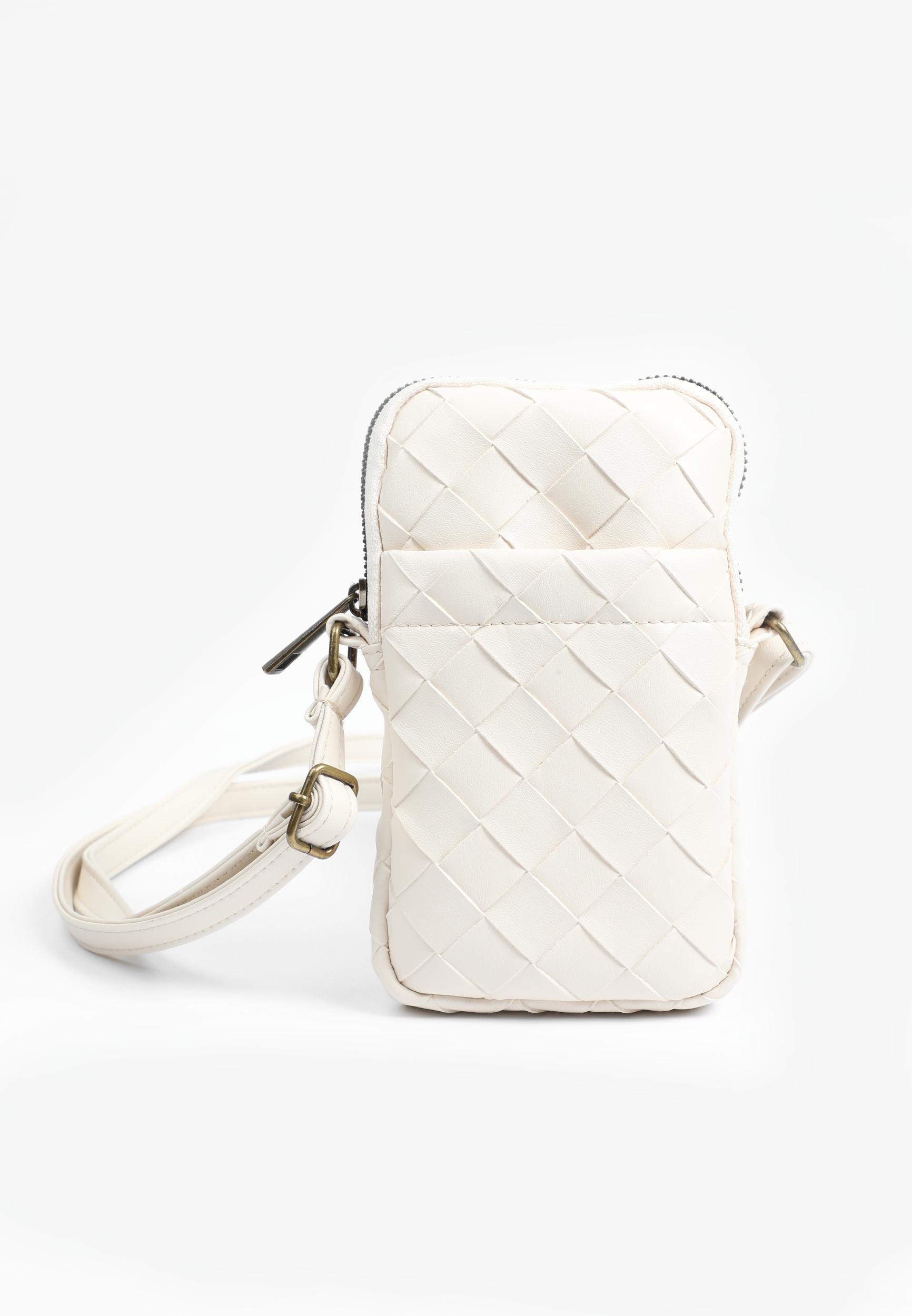 Maurices Womens Woven Crossbody Bag White Size O/s Product Image