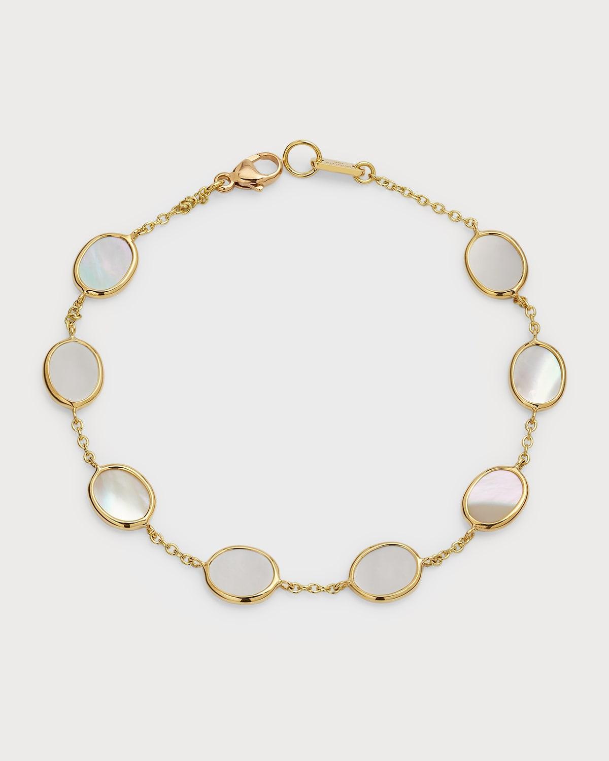 18k Polished Rock Candy Confetti Bracelet in Mother of Pearl Product Image