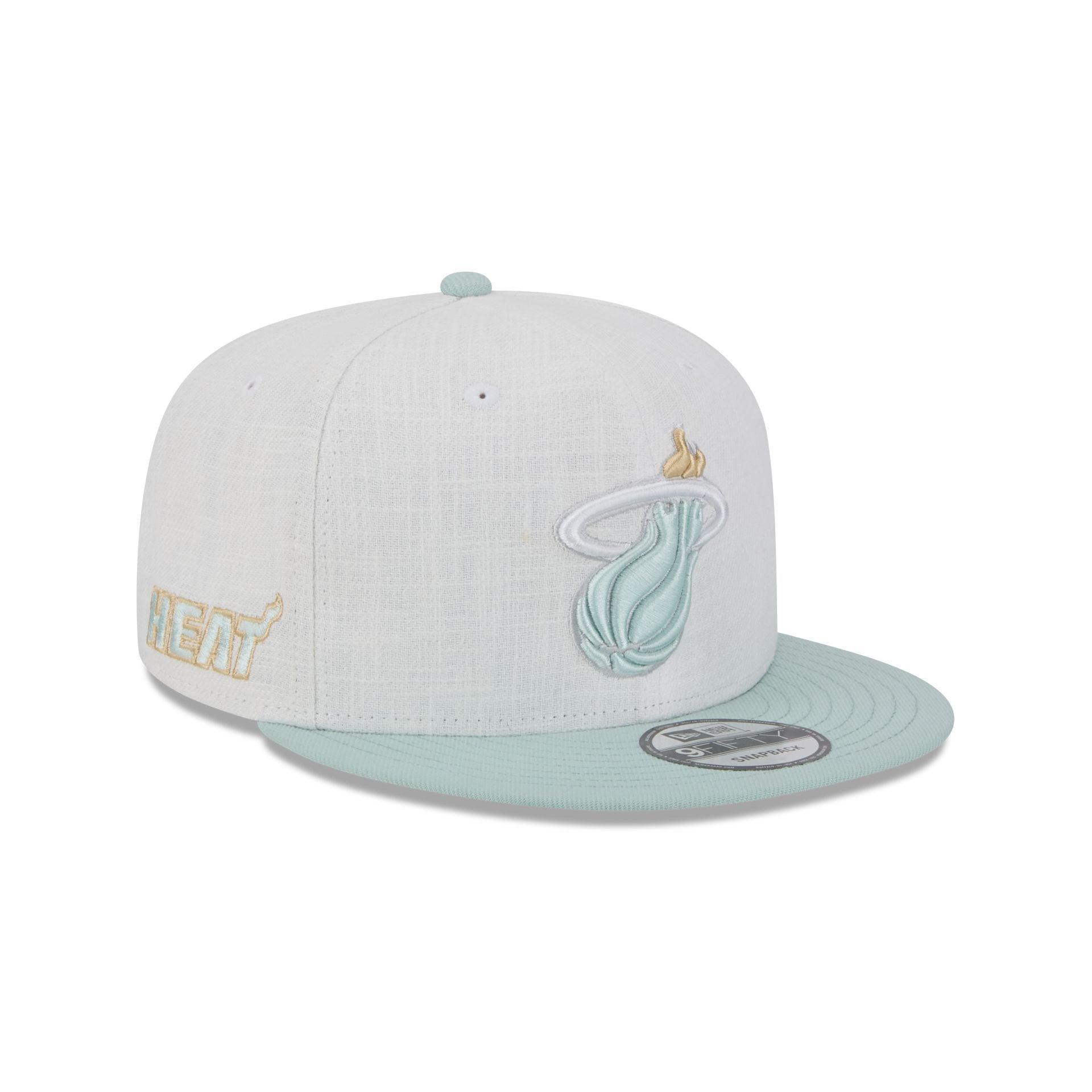 Miami Heat Minty Breeze Logo Select 9FIFTY Snapback Hat Male Product Image