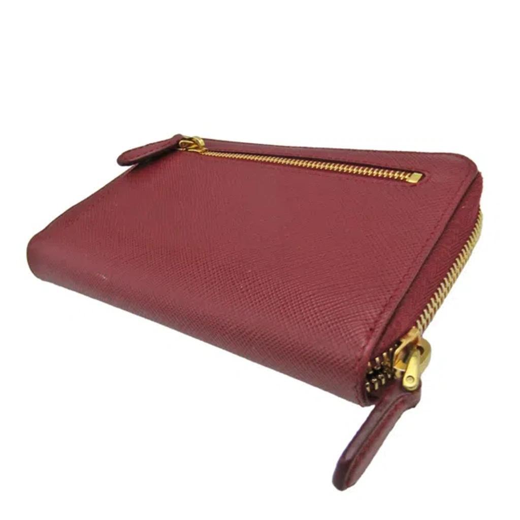 Saffiano Leather Wallet () In Burgundy Product Image