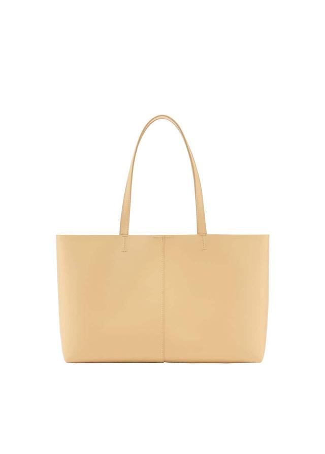 MANGO - Leather-effect shopper bag - One size - Women Product Image