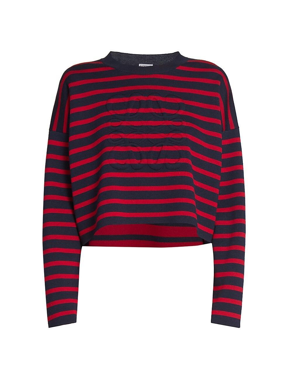 Womens Anagram Striped Wool-Blend Sweater Product Image