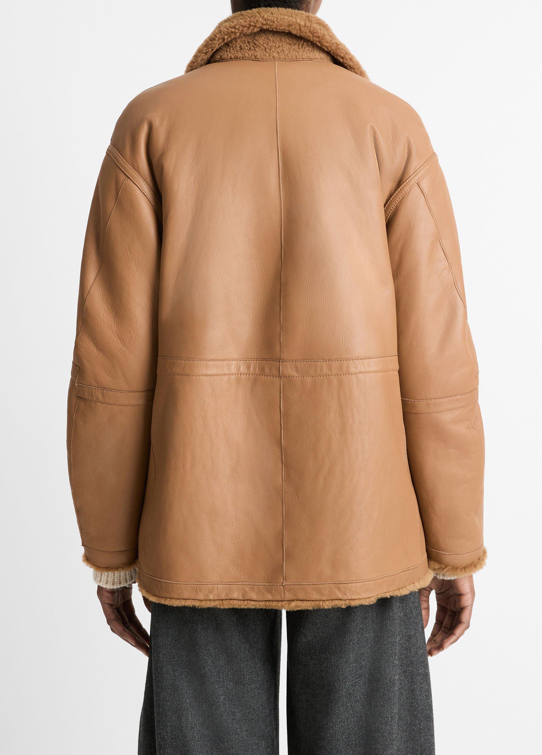 Reversible Plush Shearling Jacket Product Image