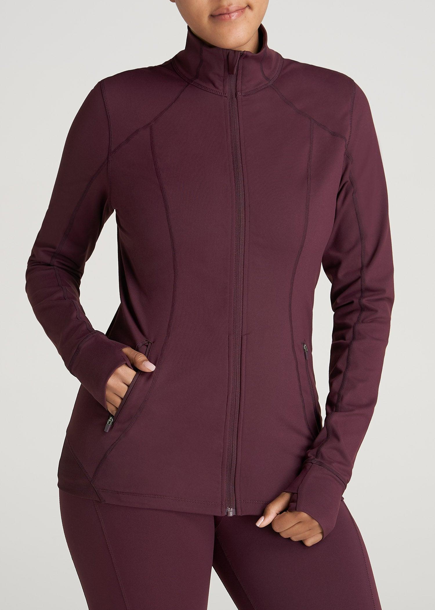 Women's Athletic Zip-Up Jacket in Beetroot Product Image