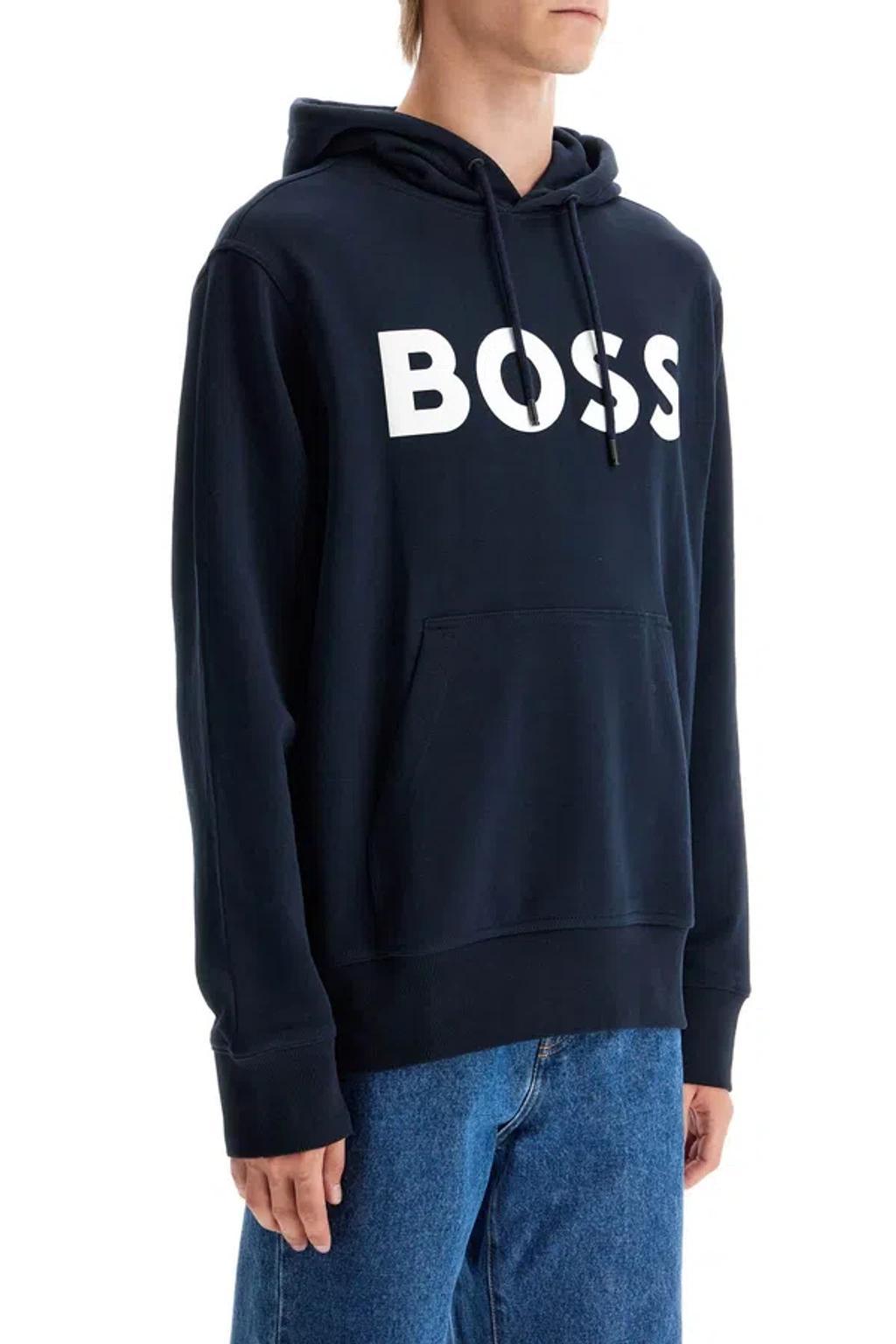 Hooded Sweatshirt With In Blue Product Image