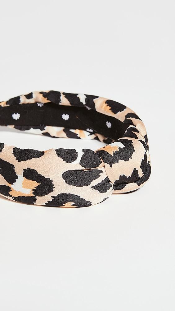 Lele Sadoughi Silk Leopard Knotted Headband | Shopbop Product Image