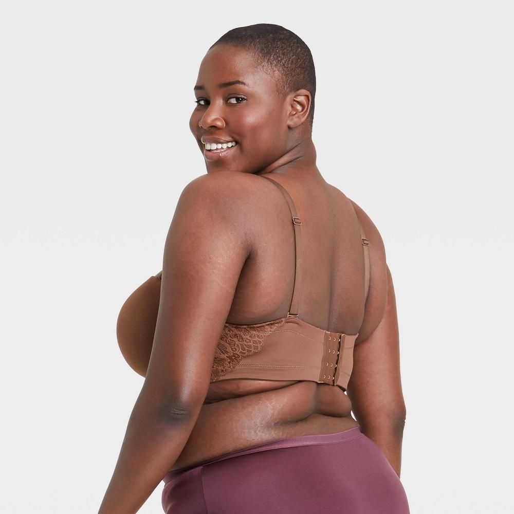 Womens Strapless Bra - Auden Cocoa 46D, Brown Product Image