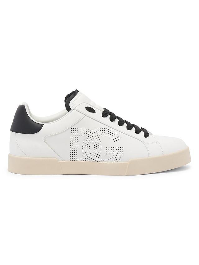 Mens Portofino Light Logo-Perforated Leather Low-Top Sneakers Product Image