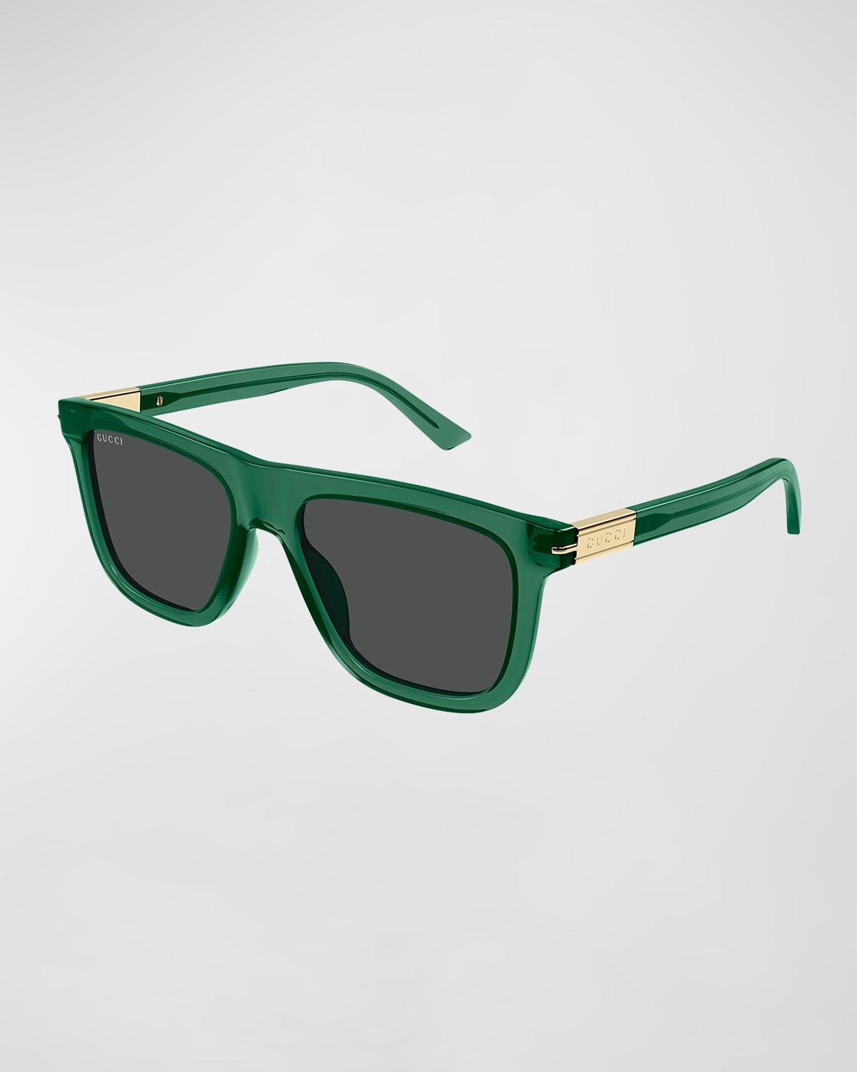 Mens GG1502SM Acetate Rectangle Sunglasses Product Image