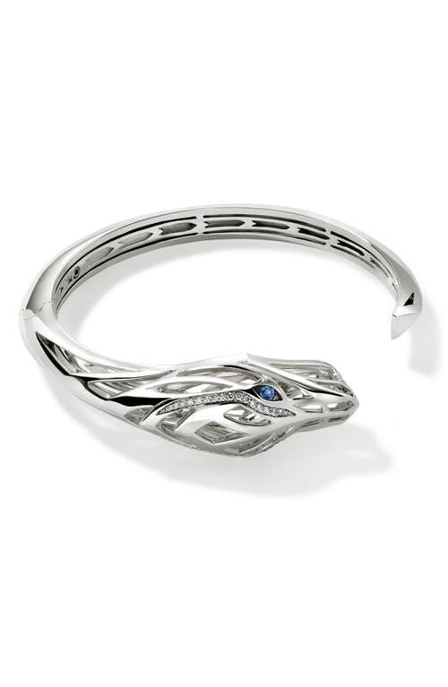 Womens Naga Sterling Silver, 0.23 TCW Diamond & Blue Sapphire Cuff Product Image