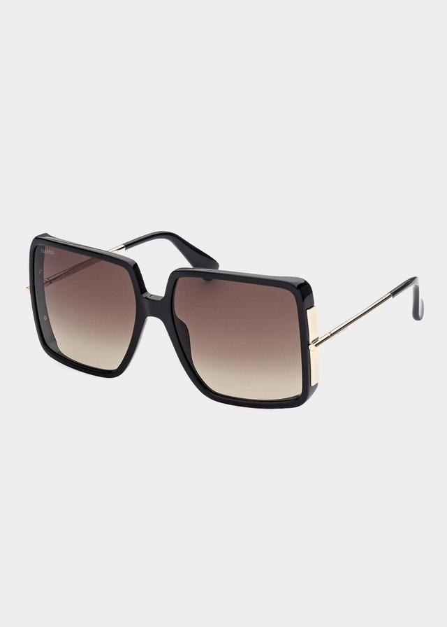 Max Mara 58mm Gradient Square Sunglasses Product Image