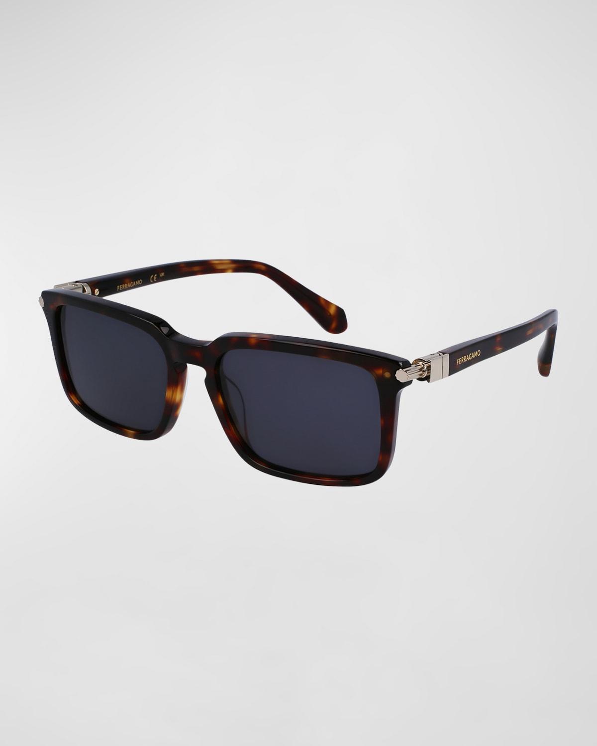 Mens Gancini Evolution Acetate Rectangle Sunglasses Product Image