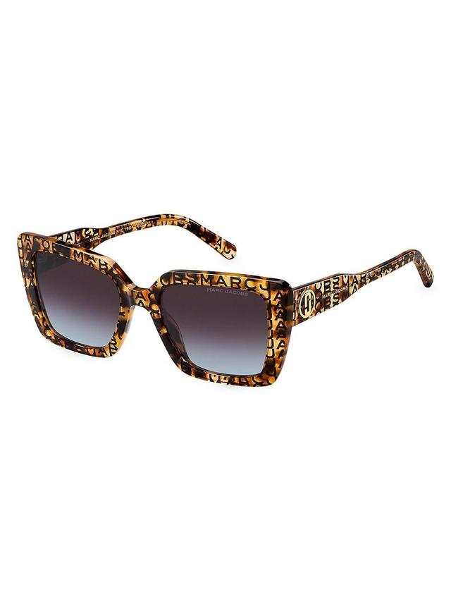 Womens Marc733S 52MM Tortoiseshell Square Sunglasses Product Image