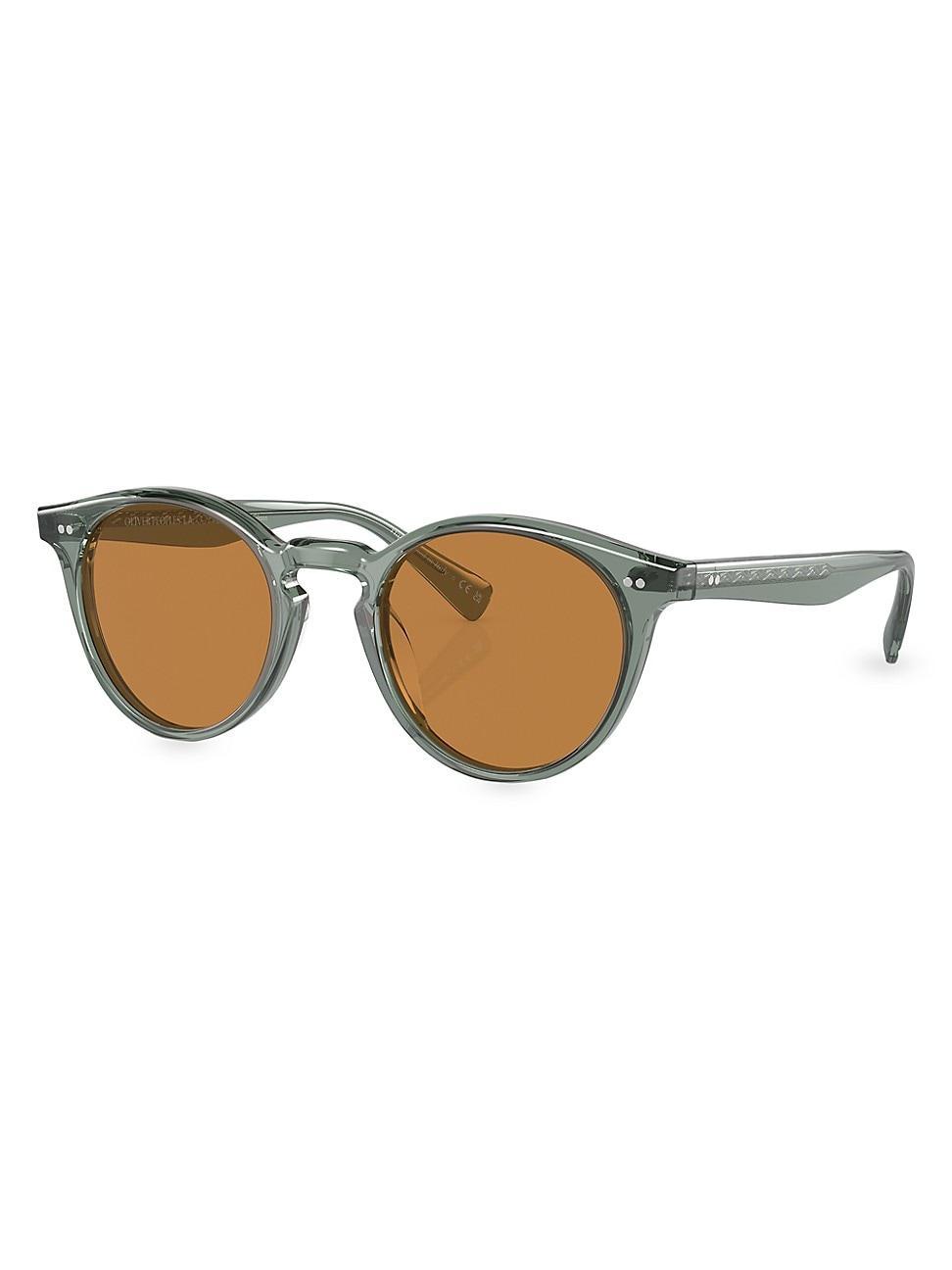 Mens Romare Phantos 50MM Round Sunglasses Product Image