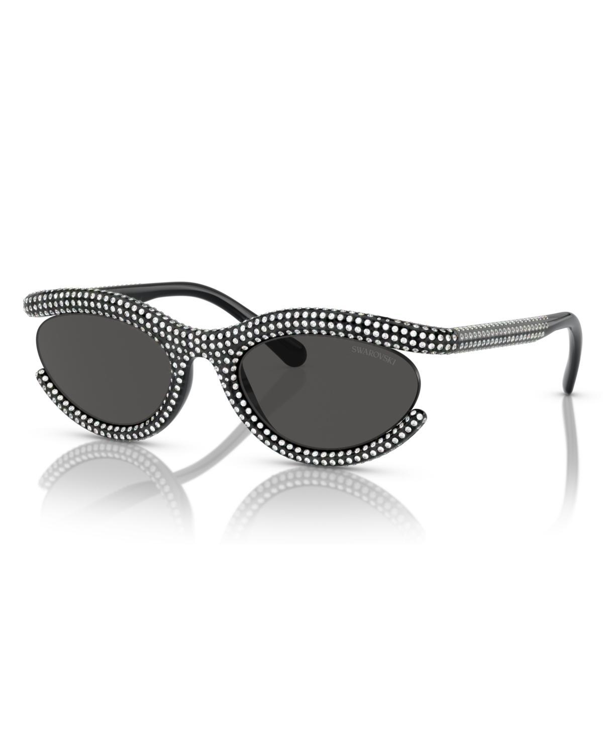 Womens Crystal 54MM Oval Sunglasses Product Image