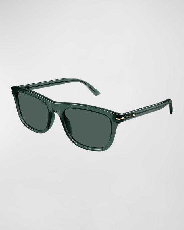 Mens Acetate Rectangle Sunglasses Product Image