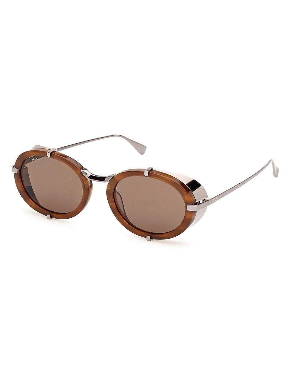 Womens Max Mara 51MM Round Sunglasses Product Image