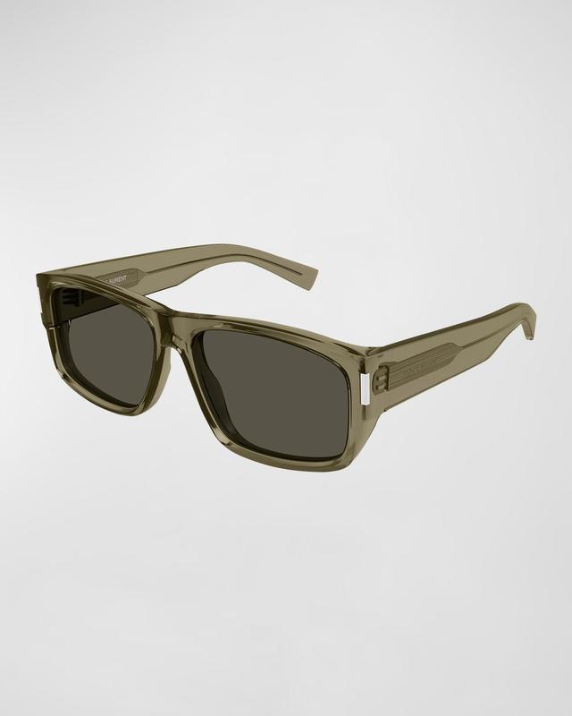 Mens SL 689 Acetate Rectangle Sunglasses Product Image