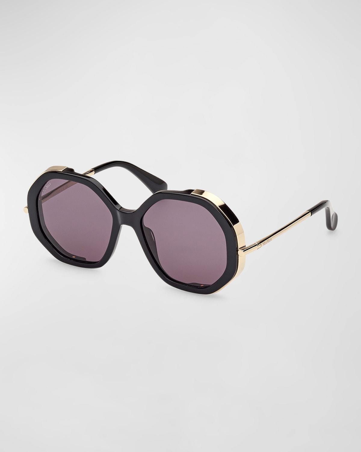 Womens D107 55MM Geometric Sunglasses Product Image