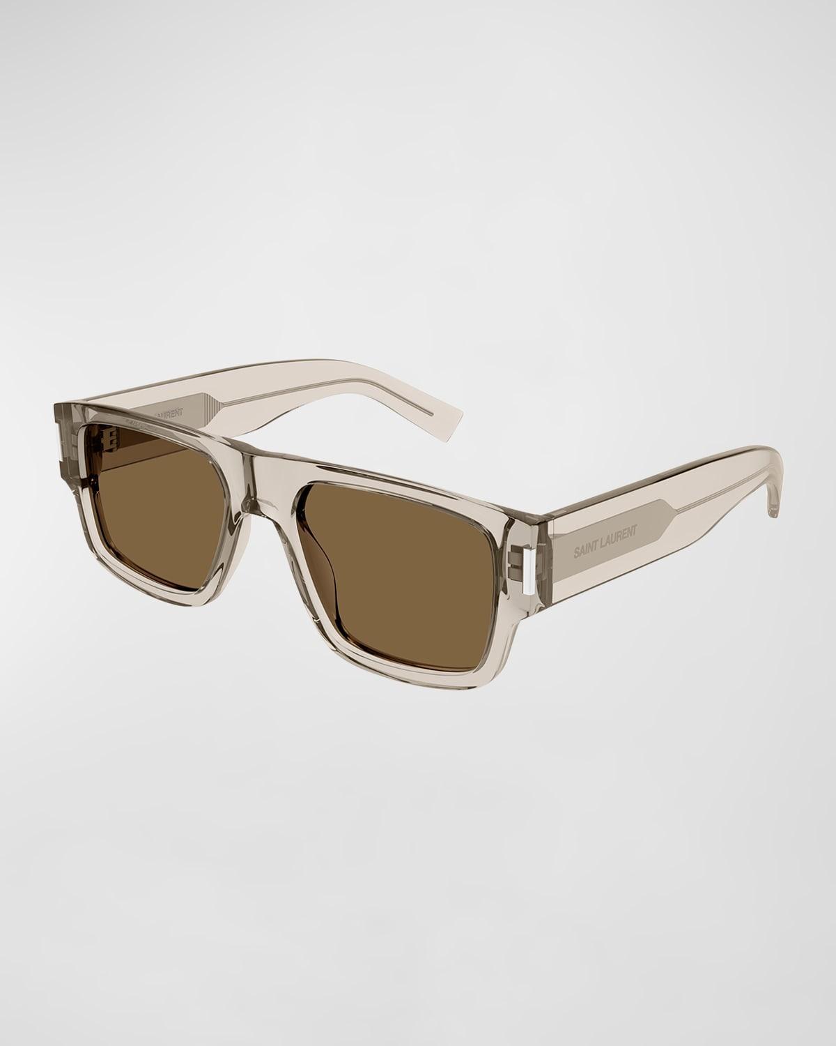 Mens SL 659 Acetate Rectangle Sunglasses Product Image