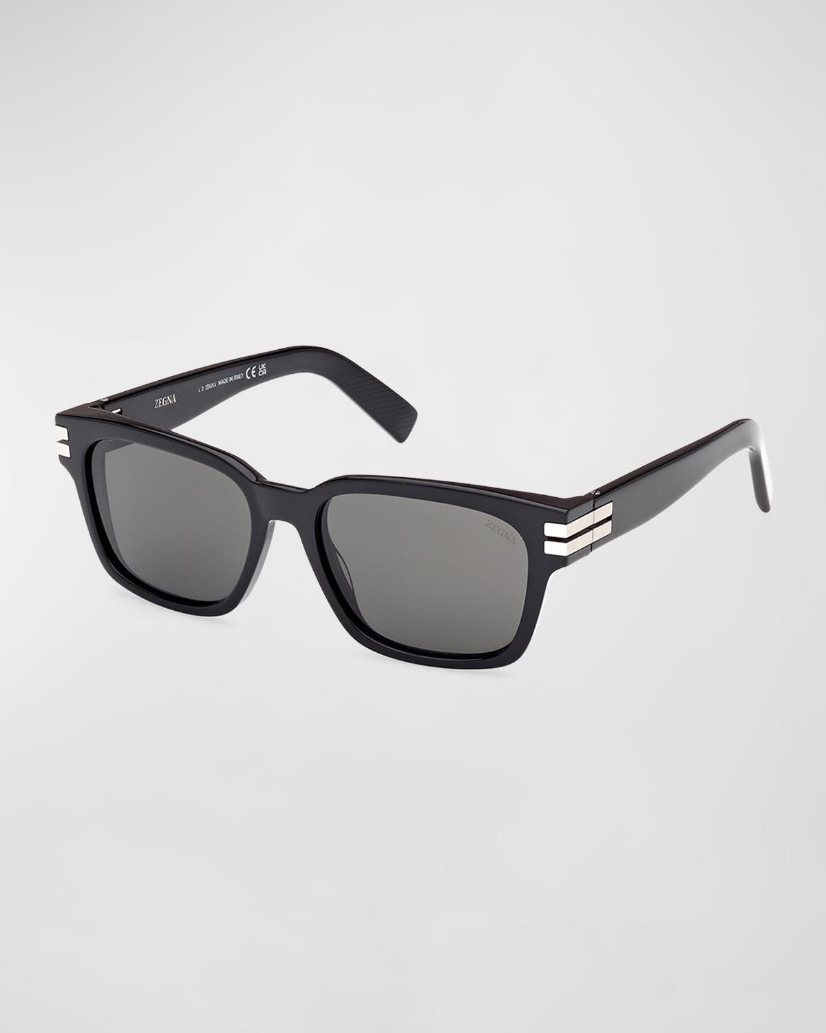 Mens Acetate Rectangle Sunglasses Product Image