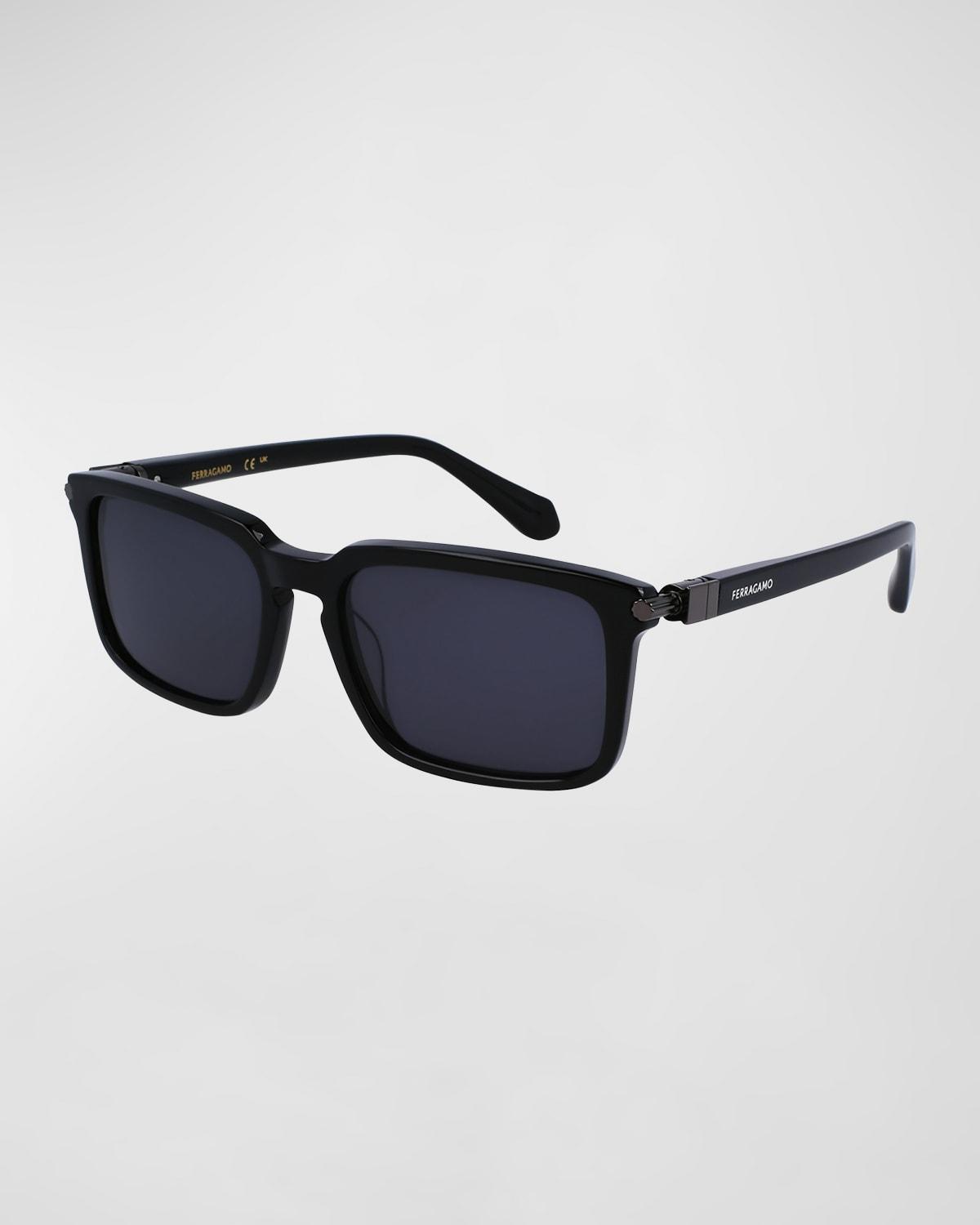 Mens Gancini Evolution Acetate Rectangle Sunglasses Product Image