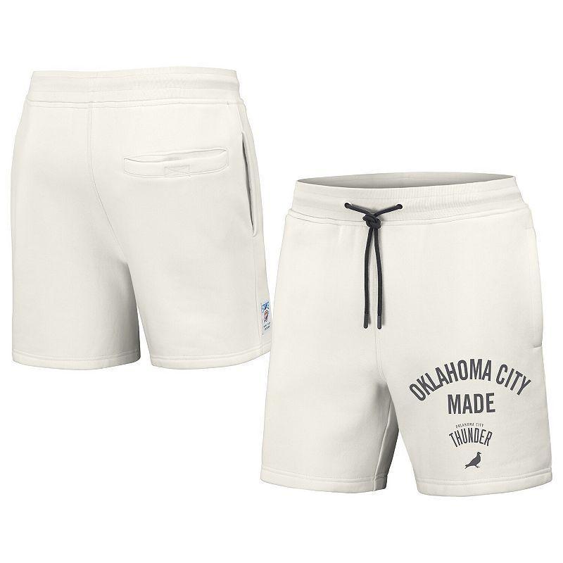 Mens NBA x Staple Cream Oklahoma City Thunder Heavyweight Fleece Shorts Product Image