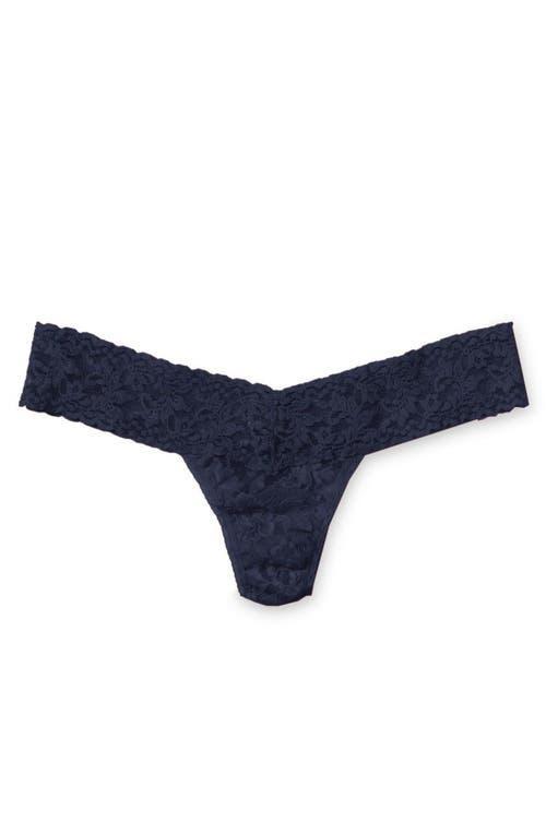 Signature Lace Low-Rise Thong Product Image