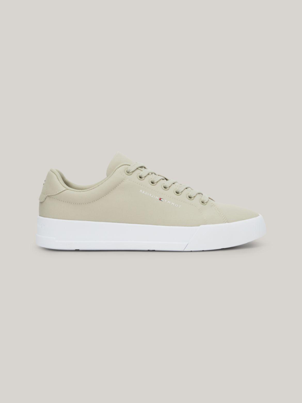 Tommy Hilfiger Men's TH Ventile Court Sneaker - Beige - US 11.5 / EU 45 Product Image