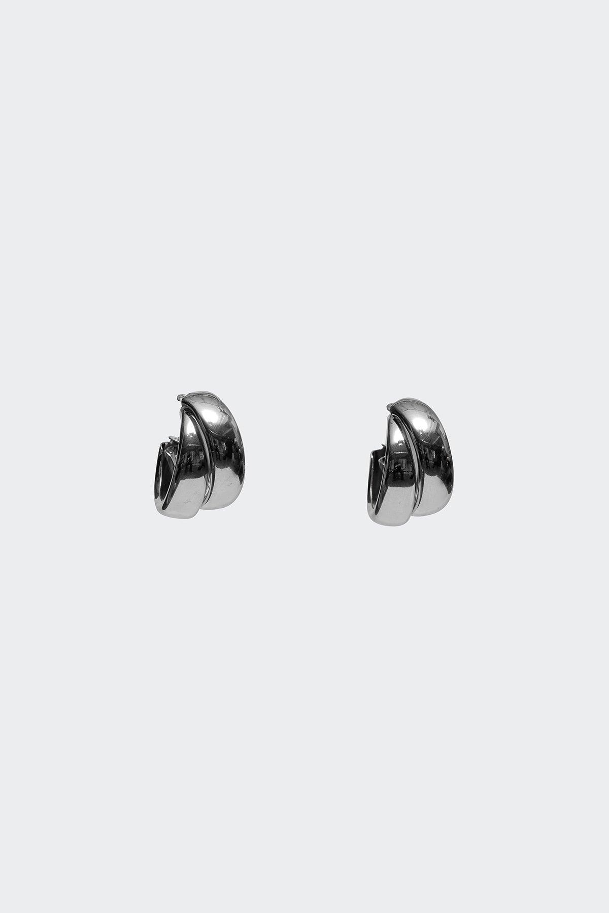 Double Time Chunky Hoop Earrings Product Image