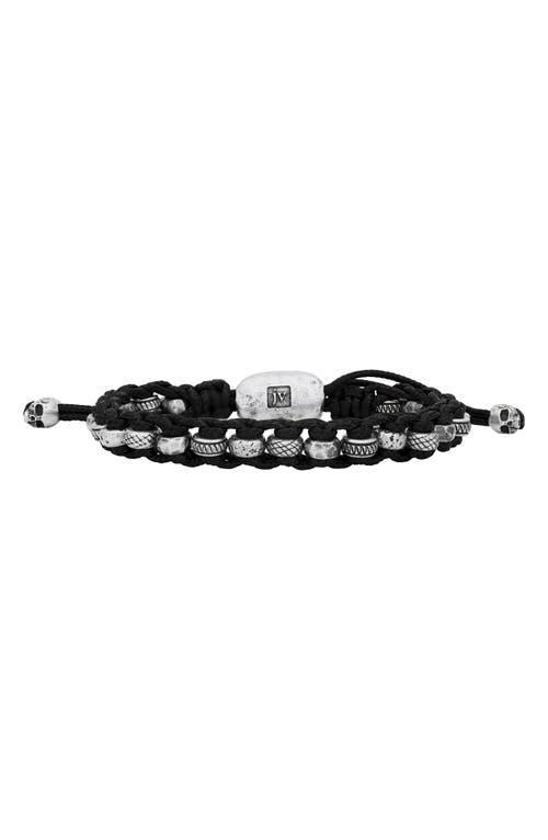 John Varvatos Mens Sterling Silver Beaded Slider Bracelet at Nordstrom Product Image