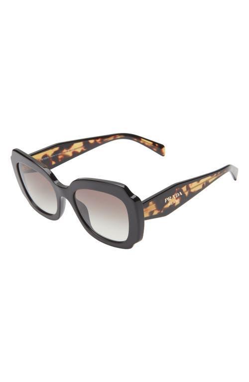 52mm Irregular Sunglasses In Black Product Image