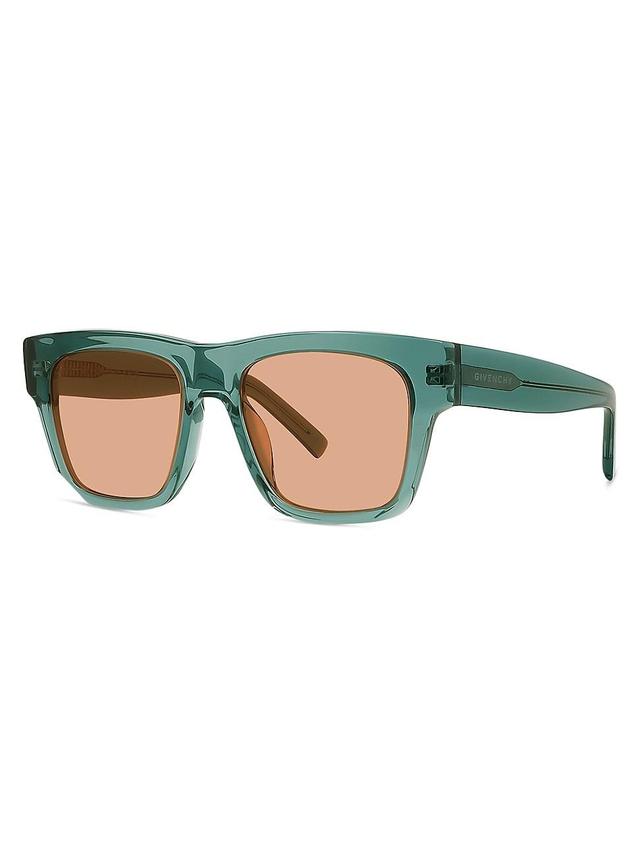 Mens Rectangular 55MM Acetate Sunglasses Product Image